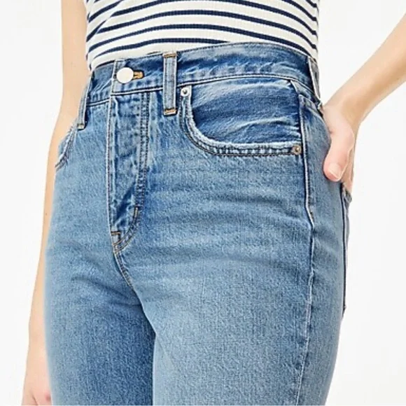 J. CREW Factory Reimagined Premium Edition High Rise Straight Leg - Picture 2 of 14